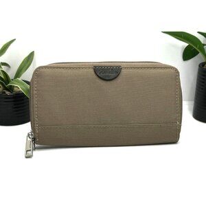 Travelon RFID Blocking Wallet Zippered Organizer Poly/Tan & Teal